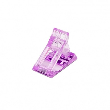 Зажим фиксирующий пластиковый фиолетовый