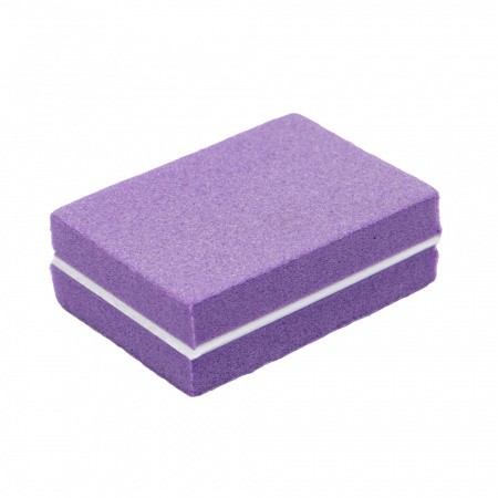 Микробаф с пластиковой прослойкой 100/180 фиолетовый, 3.5*2.5 см